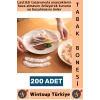 #TabakBonesi Hava Almaz Bozulma Önleyen Yemek Saklama Tazelik Lastikli Tencere Tabak Bonesi 200 Adet