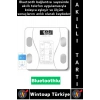 #AkıllıTartı Yağ Kas Su Kemik Ölçümü Bluetooth Kontrollü Dijital LCD Ekran Akıllı Tartı Max 180 Kg