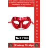 #PartiMaskesi Kadın Erkek Kostüm Davet Yılbaşı Cosplay Metalize Parlak Şık Parti Maskesi 16 X 7 Cm