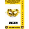 #PartiMaskesi Kadın Erkek Kostüm Davet Yılbaşı Cosplay Metalize Parlak Şık Parti Maskesi 16 X 7 Cm