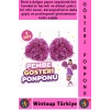 #Ponpon Hafif Esnek Okul Yıl Sonu Gösteri Etkinlik Tören Spor Dans Şık Ekstra Dolgun Ponpon 1 Çift