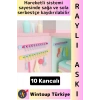 #Askı Kolay Montaj Küçük Eşya Havlu Eşarp Mutfak Banyo Dolap İçi Düzenleyici 10 Kancalı Raylı Askı