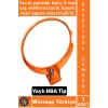 #Basketbol Dayanıklı Profesyonel Spor Okulu Kurs Saha Antrenman Yaylı NBA Tipi Şık Basketbol Çemberi