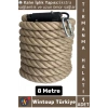 #TırmanmaHalatı Açık Hava Outdoor Spor Okul Metal Detay Sağlam Kalın İplik Tırmanma Halatı 8 Metre