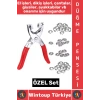 #DüğmePensesi Dikiş Çanta Giysi Ayakkabı Tekstil Sabitleme Onarım Metal Çıtçıt Pensesi Düğme Seti