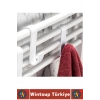 #Askı Montajsız Çok Amaçlı Küçük Eşya Havlu Çanta Mutfak Banyo ABS Sert Plastik Kanca Askı 4 Adet