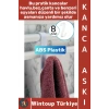 #Askı Montajsız Çok Amaçlı Küçük Eşya Havlu Çanta Mutfak Banyo ABS Sert Plastik Kanca Askı 8 Adet