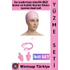 #Bone Esnek Yumuşak Havuz Deniz Su Geçirmez Elastik Bez Saç Bonesi Kulak Burun Tıkacı Şık Özel Set