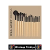 #MakyajSeti Profesyonel Cilt Yüz Göz Dudak Kaş Kontür Eyeliner Çantalı Makyaj Fırçası Seti 24 Parça