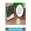 #Termometre Çocuk Bebek Odası Ev Nem Sıcaklık Ölçer Alarm Sabitleme Klipsli Pilli Dijital Termometre