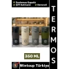#Termos Kamp Outdoor Piknik Ofis Gündelik Sızdırmaz Kapaklı Çift Katmanlı Dereceli Mug Termos 350 ML