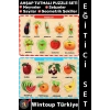 #Puzzle Eğitici Görsel Algı Meyve Sebze Geometrik Şekiller Sayılar Tanıma Ahşap Tutmalı Puzzle Seti