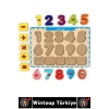 #Puzzle Eğitici Görsel Algı Meyve Sebze Geometrik Şekiller Sayılar Tanıma Ahşap Tutmalı Puzzle Seti