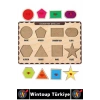 #Puzzle Eğitici Görsel Algı Meyve Sebze Geometrik Şekiller Sayılar Tanıma Ahşap Tutmalı Puzzle Seti