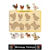 #Puzzle Eğitici Görsel Algı Deniz Çiftlik Vahşi Hayvanları Tanıma Ahşap Tutmalı Çocuk Puzzle Seti