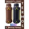 #Termos Kamp Outdoor Piknik Sızdırmaz Kapaklı Çift Katmanlı Vakumlu Taşıma Askılı Mug Termos 2500 ML