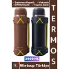#Termos Kamp Outdoor Piknik Sızdırmaz Kapaklı Çift Katmanlı Vakumlu Taşıma Askılı Mug Termos 2000 ML