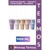#Termos Kamp Outdoor Piknik Sızdırmaz Kapaklı Isı Yalıtımlı Taşıma Kulplu Vakumlu Termos 900 ML