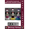 #Hediye Hediyelik Dekoratif Bebek Çocuk Odası Işık Eğlenceli Karakter Figürü Masa Lambası 25 X 10 Cm