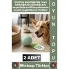 #Pet Evcil Hayvan Küçük Irk Köpek Avcılık Masaj Diş Kaşıma Sesli Dikenli Kedi Oyuncağı Topu 2 Adet