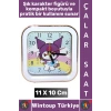 #Hediye Hediyelik Eşya Dekoratif Genç Çocuk Odası Masa Üstü Alarm Karakterli Çalar Saat 11 X 10 Cm