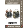#Hediye Dekoratif Hediyelik Vintage Retro Genç Yetişkin Odası Alarm Masa Üstü Çalar Saat 17 X 11 Cm