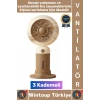 #Vantilatör Sessiz Yoğun Üflemeli 3 Kademeli Stantlı Ayarlanabilir Şarjlı Mini El Fanı Vantilatör