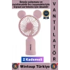 #Vantilatör Sessiz Yoğun Üfleme Sevimli Ayıcık Kulaklı 2 Kademeli Şarjlı Mini Masa Üstü Vantilatör