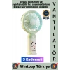 #Vantilatör Kompakt Sessiz Yoğun Üfleme Stantlı 3 Kademeli Şarjlı Mini El Masa Üstü Fanı Vantilatör