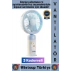 #Vantilatör Kompakt Sessiz Yoğun Üfleme Stantlı 3 Kademeli Şarjlı Mini El Masa Üstü Fanı Vantilatör