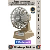 #Vantilatör Kompakt Sessiz Çalışma Yoğun Üfleme Retro 2 Kademeli Şarjlı Mini Masa Üstü Vantilatör