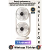 #Vantilatör Kompakt Sessiz Çalışma Yoğun Üflemeli 3 Kademeli Şarjlı Masa Üstü Çift Fanlı Vantilatör