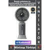 #Vantilatör Kompakt Sessiz Yoğun Üflemeli 6 Kademeli Şarjlı Turbo Mini Masa Üstü El Fanı Vantilatör