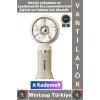 #Vantilatör Kompakt Sessiz Yoğun Üflemeli 6 Kademeli Şarjlı Turbo Mini Masa Üstü El Fanı Vantilatör