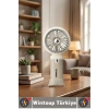 #Vantilatör Kompakt Sessiz Yoğun Üflemeli 6 Kademeli Şarjlı Turbo Mini Masa Üstü El Fanı Vantilatör