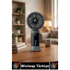 #Vantilatör Kompakt Sessiz Yoğun Üflemeli 6 Kademeli Şarjlı Turbo Mini Masa Üstü El Fanı Vantilatör