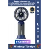 #Vantilatör Kompakt Sessiz Yoğun Üflemeli 6 Kademeli Şarjlı Turbo Mini Masa Üstü El Fanı Vantilatör