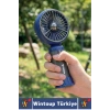 #Vantilatör Kompakt Sessiz Yoğun Üflemeli 6 Kademeli Şarjlı Turbo Mini Masa Üstü El Fanı Vantilatör