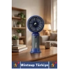 #Vantilatör Kompakt Sessiz Yoğun Üflemeli 6 Kademeli Şarjlı Turbo Mini Masa Üstü El Fanı Vantilatör