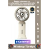 #Vantilatör Kompakt Sessiz Yoğun Üflemeli 6 Kademeli Şarjlı Turbo Mini Masa Üstü El Fanı Vantilatör
