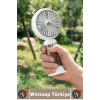 #Vantilatör Kompakt Sessiz Yoğun Üflemeli 6 Kademeli Şarjlı Turbo Mini Masa Üstü El Fanı Vantilatör