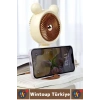 #Vantilatör Sessiz Yoğun Üflemeli 3 Kademeli Telefon Stantlı Şarjlı Şık Mini Masa El Fanı Vantilatör