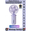 #Vantilatör Kompakt Sessiz Yoğun Üflemeli 3 Kademeli Ayarlanabilir Şarjlı Mini El Fanı Vantilatör
