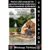 #Vantilatör Kamp Piknik Yoğun Üflemeli Güneş Panelli Şarjlı Ampullü 5 Kademeli Kablosuz Vantilatör