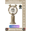 #Vantilatör Kompakt Sessiz Yoğun Üflemeli 2 Kademeli Şarjlı Sevimli Ayıcıklı Mini El Fanı Vantilatör