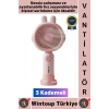 #Vantilatör Sessiz Yoğun Üflemeli 3 Kademeli Şarjlı Sevimli Şık Tavşan Kulak Mini El Fanı Vantilatör