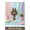 #Vantilatör Sessiz Yoğun Üflemeli 3 Kademeli Şarjlı Sevimli Şık Tavşan Kulak Mini El Fanı Vantilatör