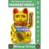 #Hediye Dekoratif Ev Ofis Zenginlik Aşk Mutluluk Sağlık İnancı Pilli Sallanan Şans Kedisi 13 X 8 Cm