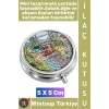 #Hediye Şık Dekoratif 3 Bölmeli Vitamin Hap Tablet İstanbul Temalı İlaç Saklama Kutusu 5 X 5 Cm