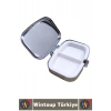 #Hediye Hediye Dekoratif Şık İstanbul Tema 2 Bölmeli Vitamin Hap Tablet İlaç Saklama Kutusu 5 X 5 Cm